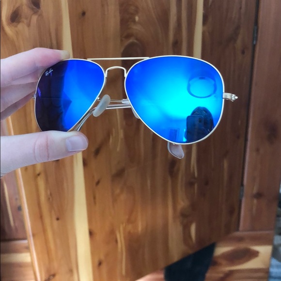 Ray-Ban AVIATOR FLASH LENSES - Blue - Picture 3 of 5